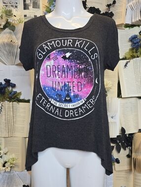 Glamour Kills Eternal Dreamers High-low Tee SM Grey